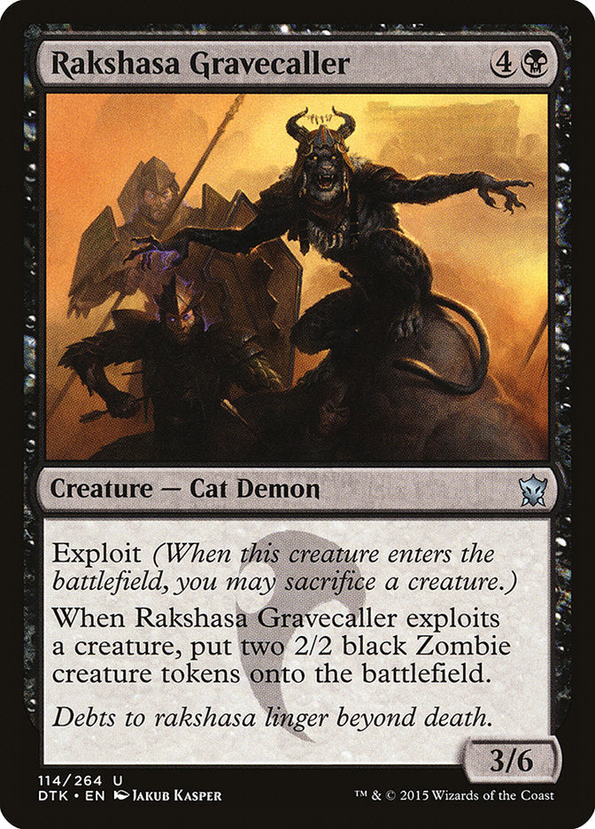 Rakshasa Gravecaller [Dragons of Tarkir] Magic: The Gathering