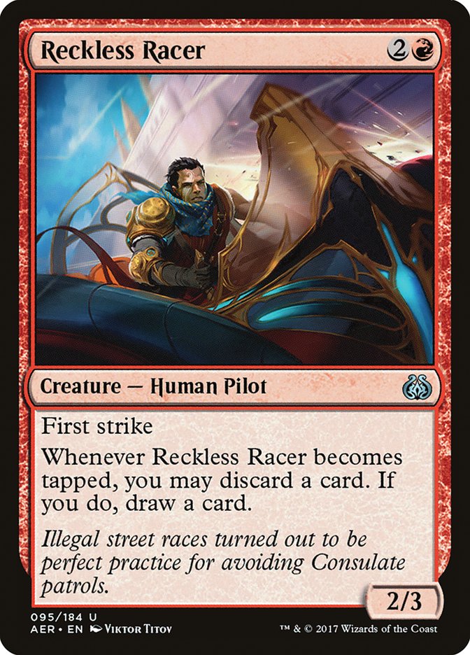 Reckless Racer [Aether Revolt] Magic: The Gathering