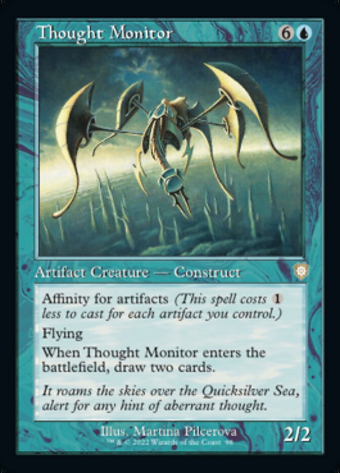Thought Monitor (Retro) [The Brothers' War Commander] Magic: The Gathering