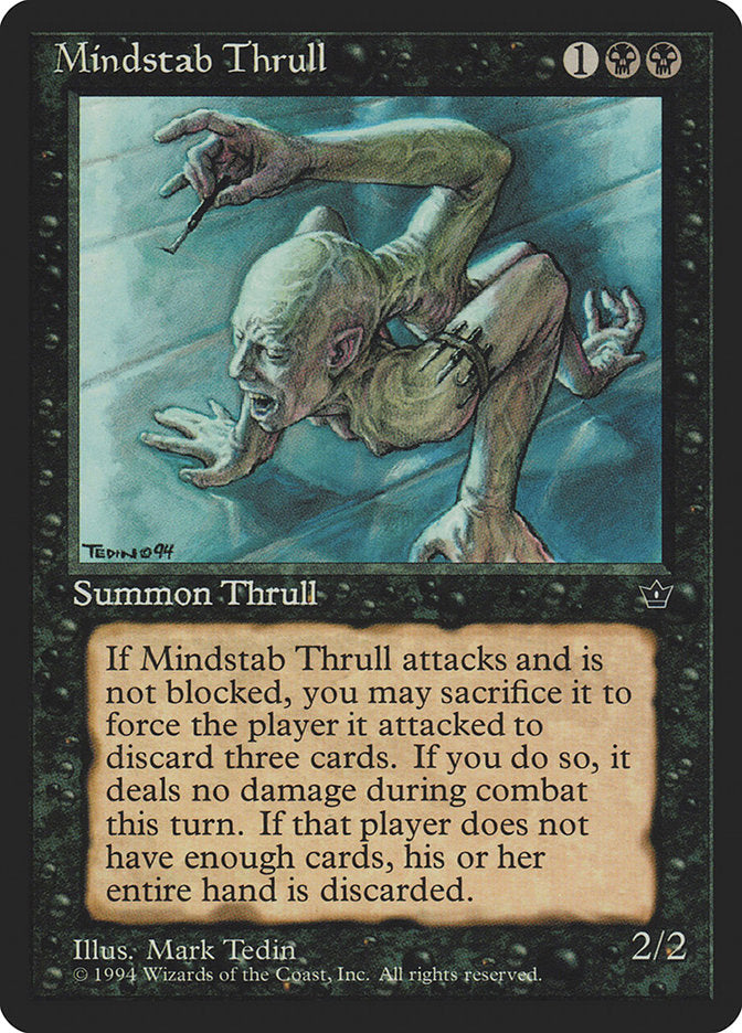 Mindstab Thrull (Mark Tedin) [Fallen Empires] Magic: The Gathering