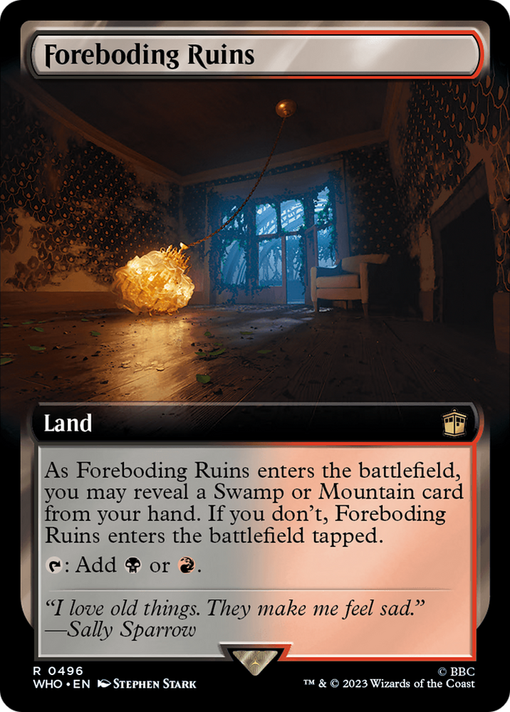 Foreboding Ruins (Extended Art) [Doctor Who] Magic: The Gathering