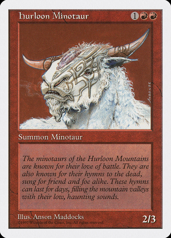 Hurloon Minotaur [Fifth Edition] Magic: The Gathering