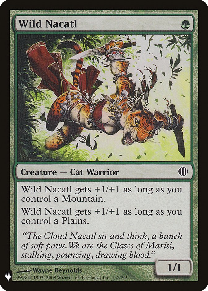 Wild Nacatl [Mystery Booster] Magic: The Gathering