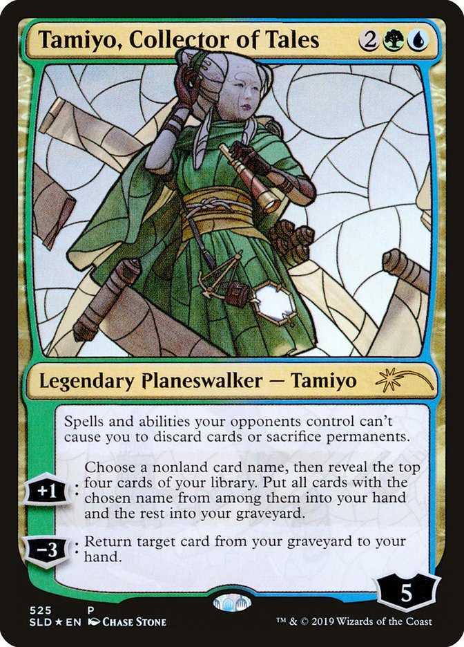 Tamiyo, Collector of Tales (Stained Glass) [Secret Lair Drop Promos] Magic: The Gathering