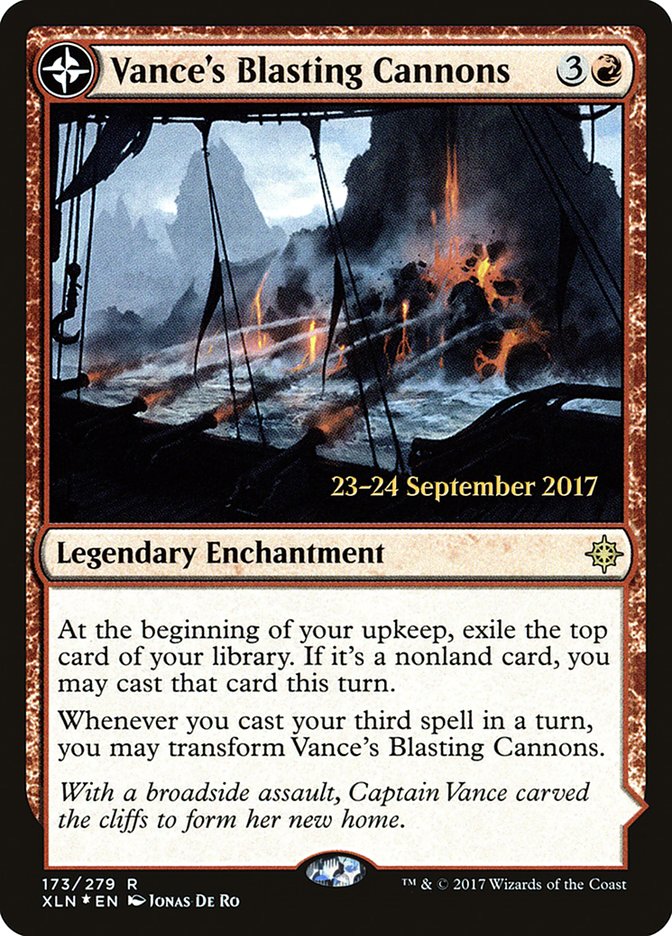 Vance's Blasting Cannons // Spitfire Bastion [Ixalan Prerelease Promos] Magic: The Gathering