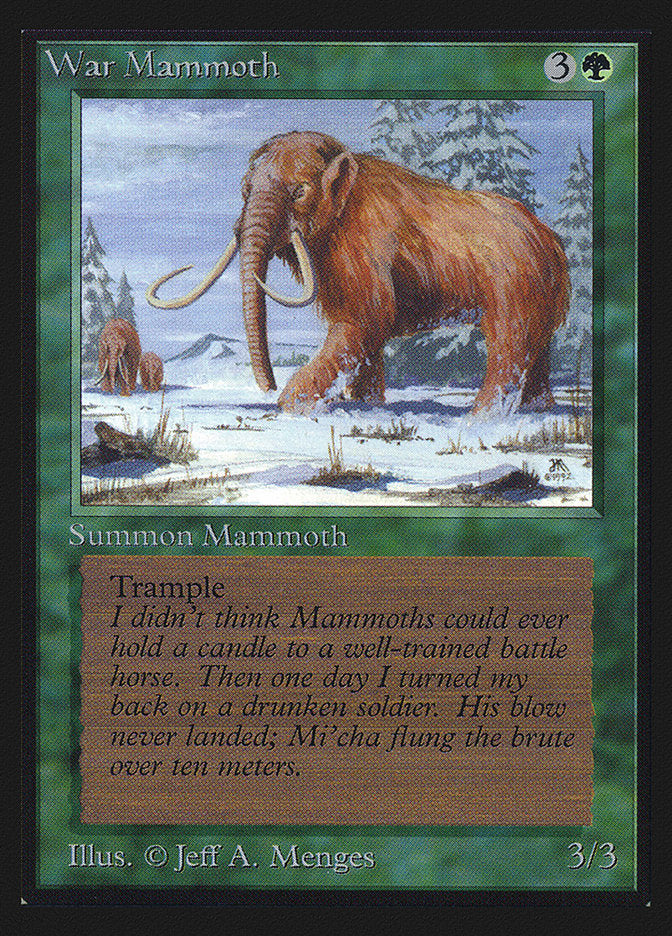 War Mammoth [International Collectors' Edition] Magic: The Gathering