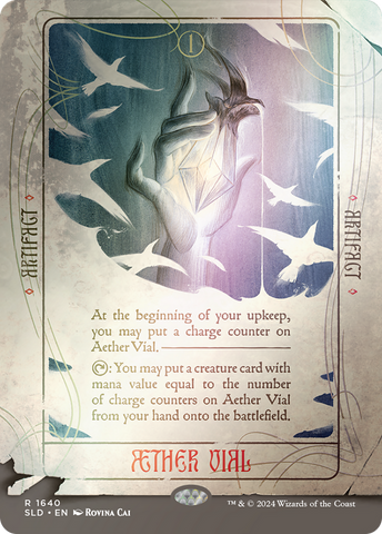 Aether Vial (Rainbow Foil) [Secret Lair Drop Series] Magic: The Gathering