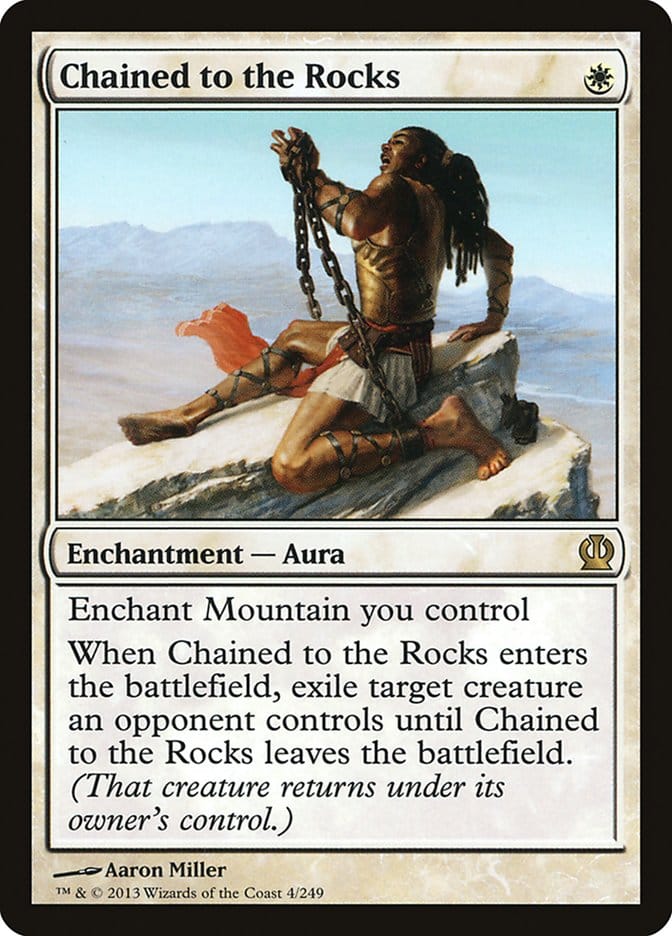 Chained to the Rocks [Theros] Magic: The Gathering