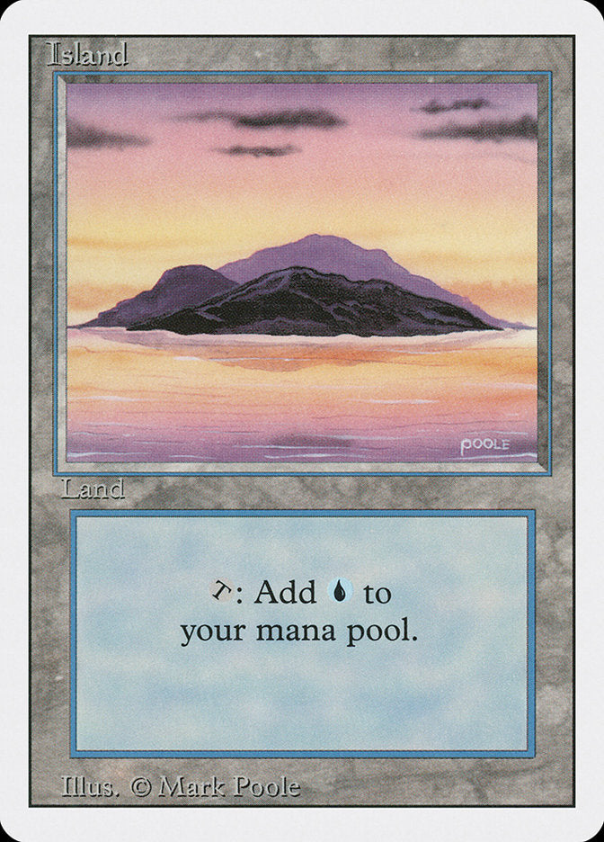 Island (Sunset / Signature on Right) [Revised Edition] Magic: The Gathering