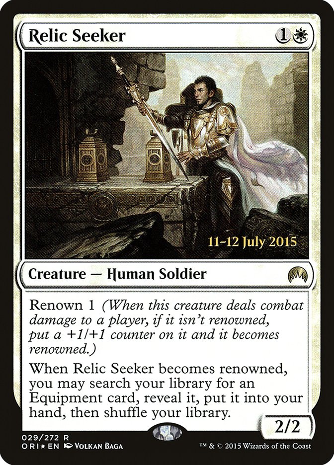 Relic Seeker [Magic Origins Prerelease Promos] Magic: The Gathering