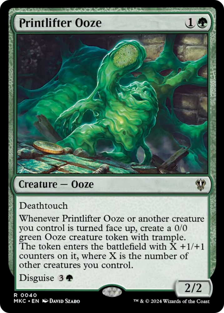 Printlifter Ooze [Murders at Karlov Manor Commander] Magic: The Gathering