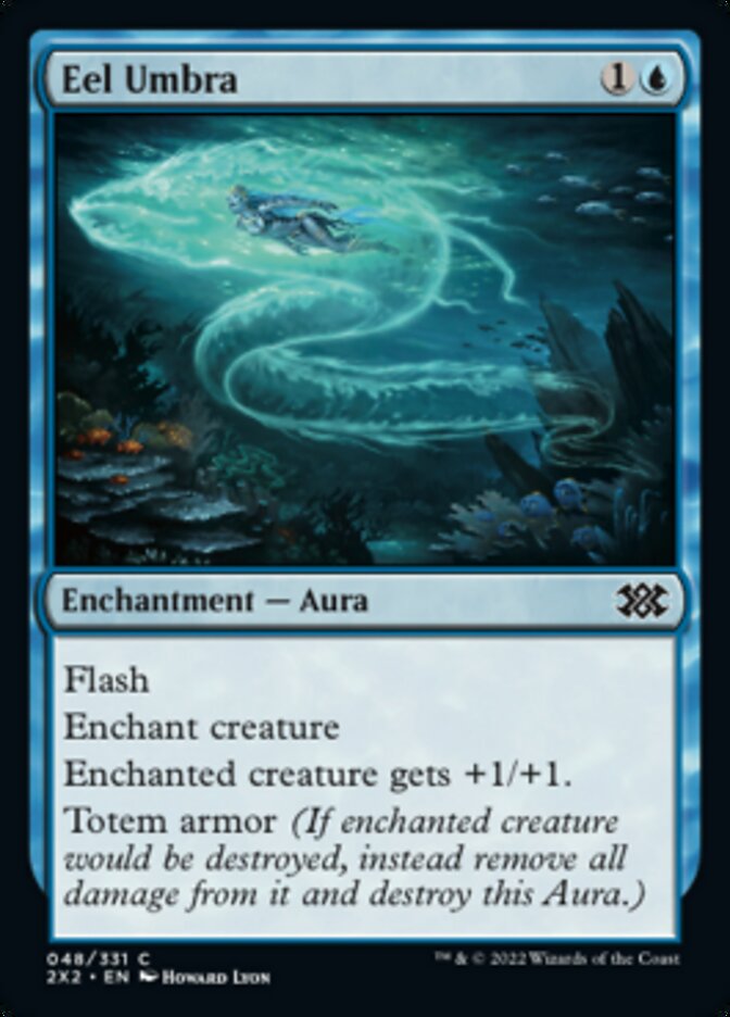 Eel Umbra [Double Masters 2022] Magic: The Gathering