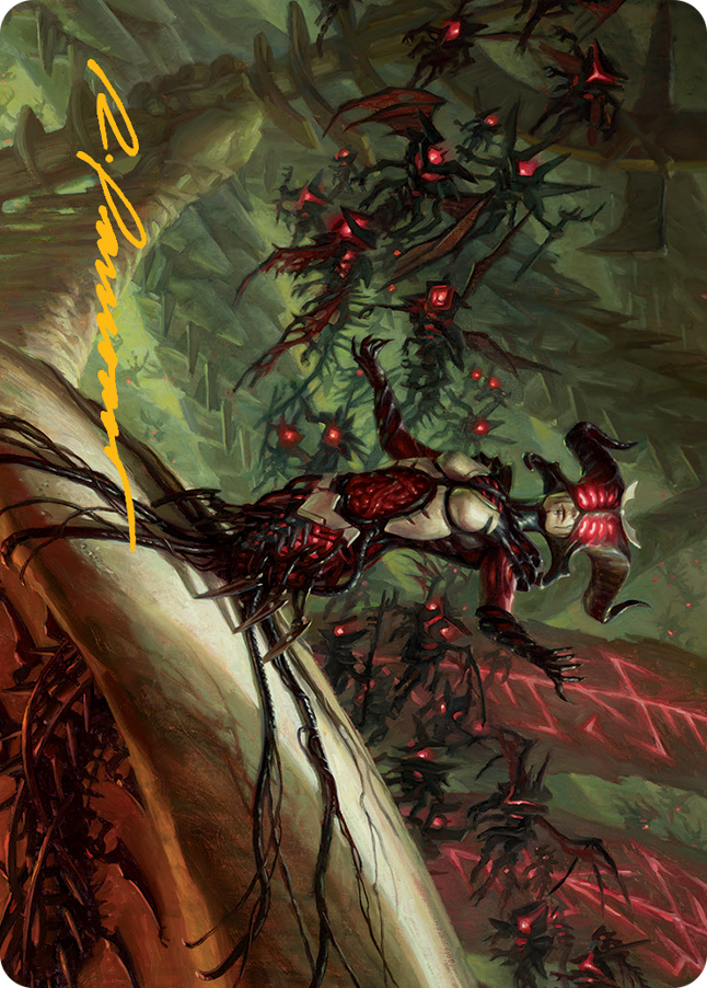 Sheoldred Art Card (Gold-Stamped Signature) [March of the Machine Art Series] Magic: The Gathering