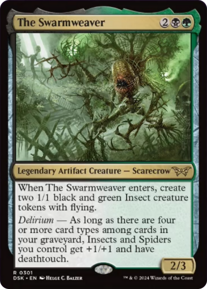 The Swarmweaver (0301) [Duskmourn: House of Horror] Magic: The Gathering
