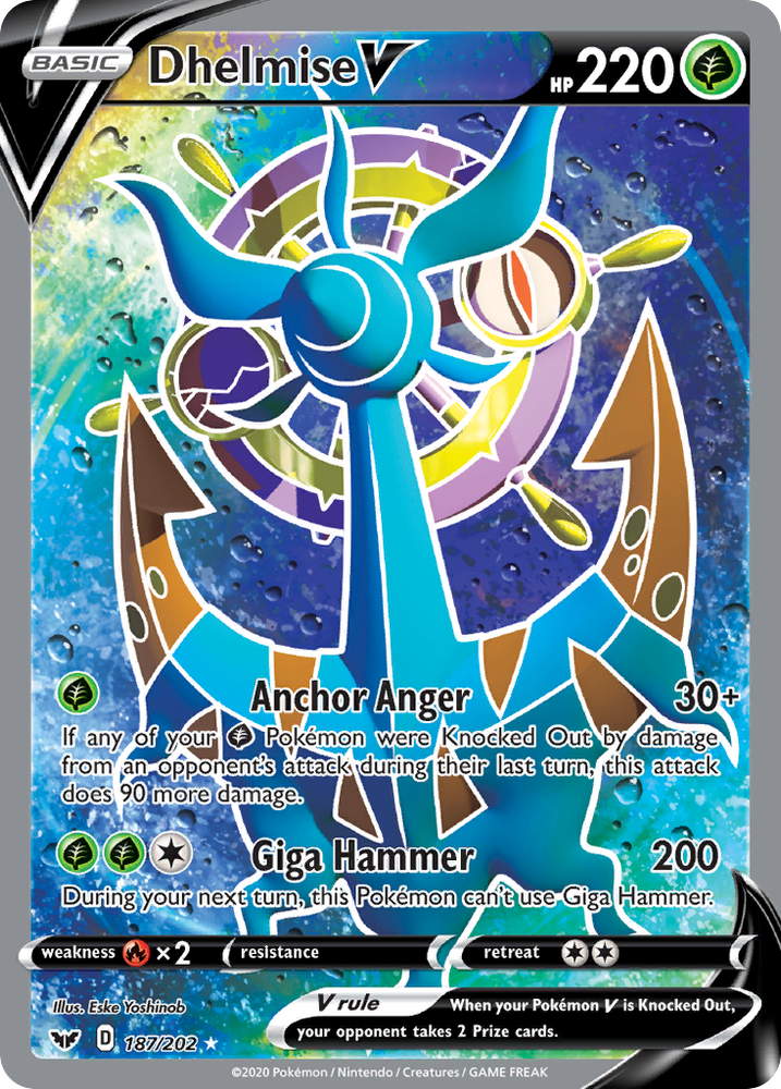 Dhelmise V (187/202) [Sword & Shield: Base Set] Pokémon