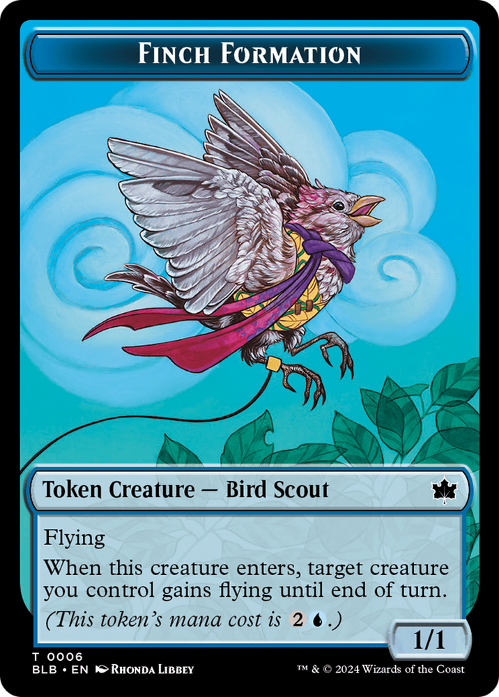 Rabbit // Finch Formation Double-Sided Token [Bloomburrow Tokens] Magic: The Gathering