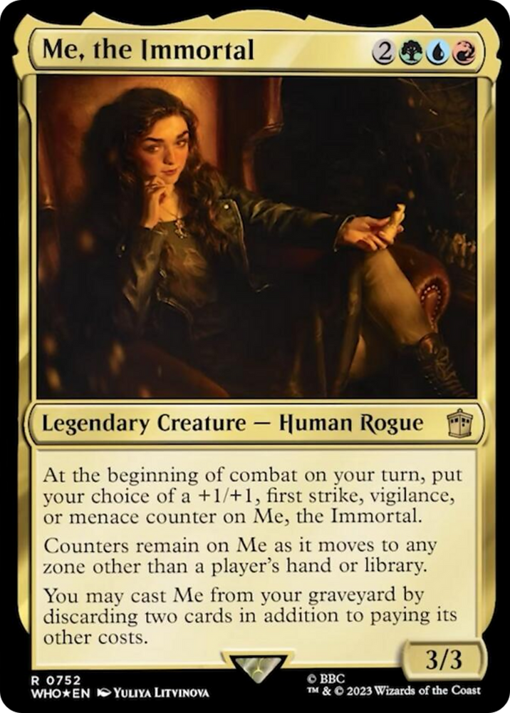 Me, the Immortal (Surge Foil) [Doctor Who] Magic: The Gathering