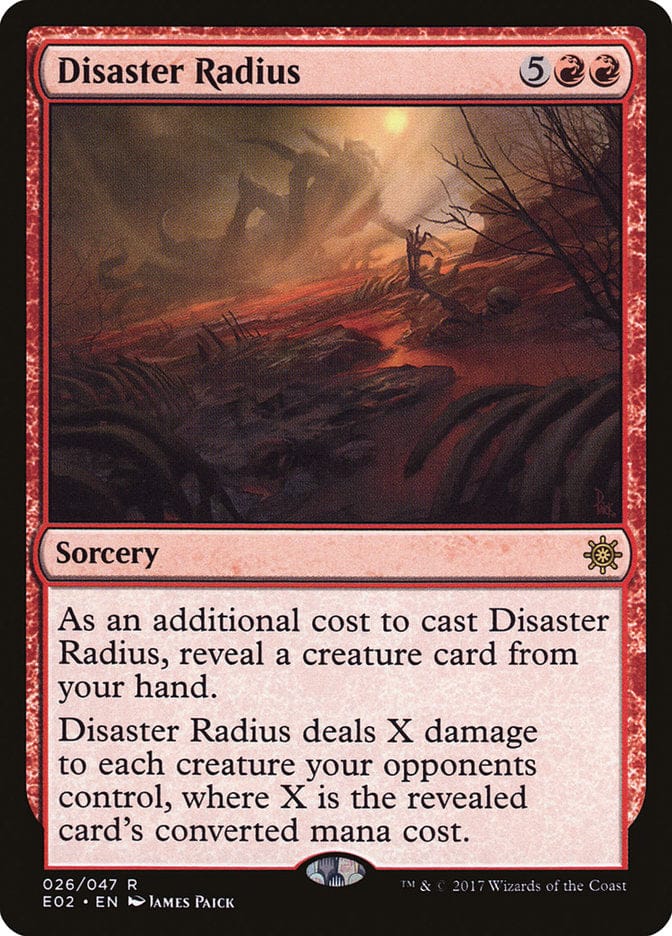 Disaster Radius [Explorers of Ixalan] Magic: The Gathering