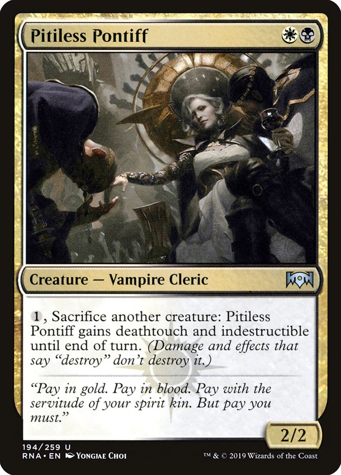 Pitiless Pontiff [Ravnica Allegiance] Magic: The Gathering