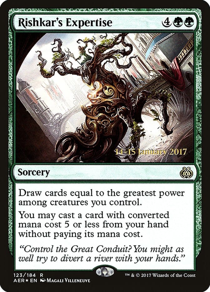 Rishkar's Expertise [Aether Revolt Prerelease Promos] Magic: The Gathering