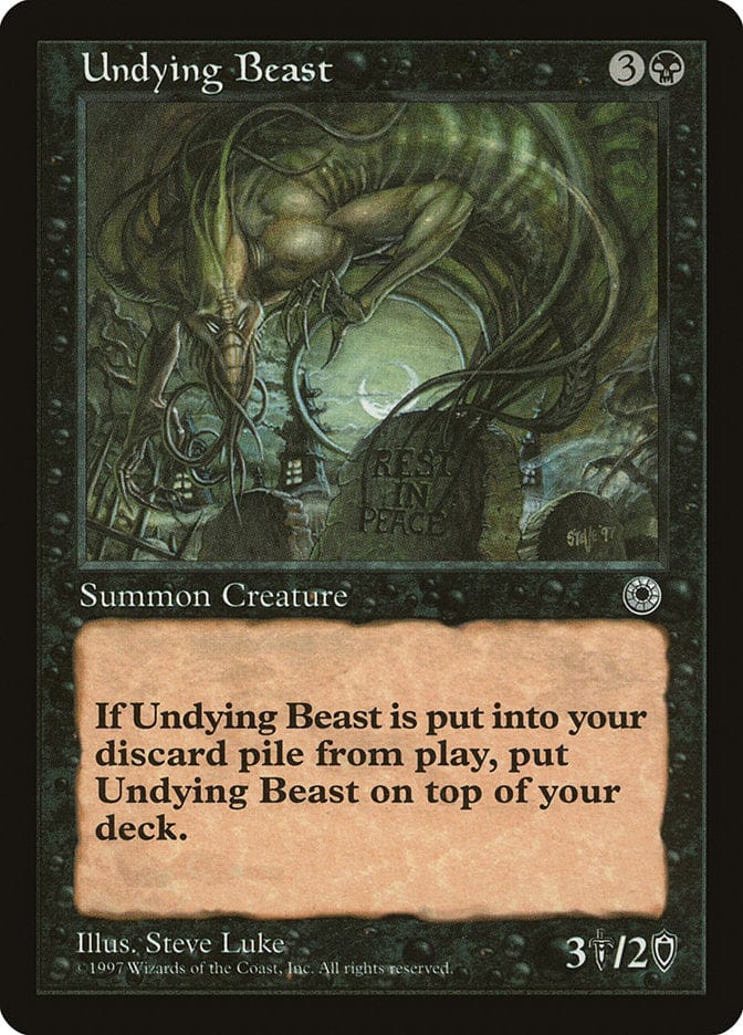 Undying Beast [Portal] Magic: The Gathering