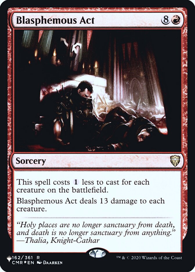 Blasphemous Act [Secret Lair: Heads I Win, Tails You Lose] Magic: The Gathering