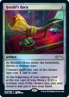 Herald's Horn [Year of the Tiger 2022] Magic: The Gathering