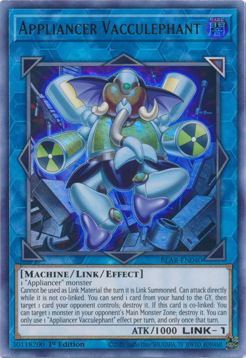 Appliancer Vacculephant [BLAR-EN040] Ultra Rare - Yugioh Cards For Your TCG Needs!