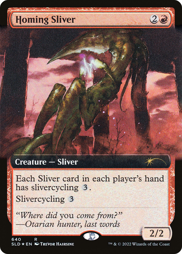 Homing Sliver (Extended Art) [Secret Lair Drop Promos] Magic: The Gathering