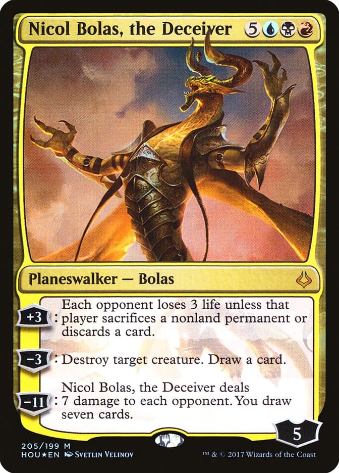Nicol Bolas, the Deceiver [Hour of Devastation] Magic: The Gathering