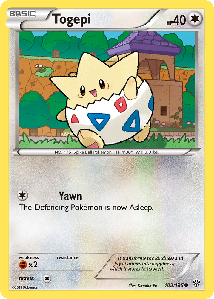 Togepi (102/135) [Black & White: Plasma Storm] Pokémon