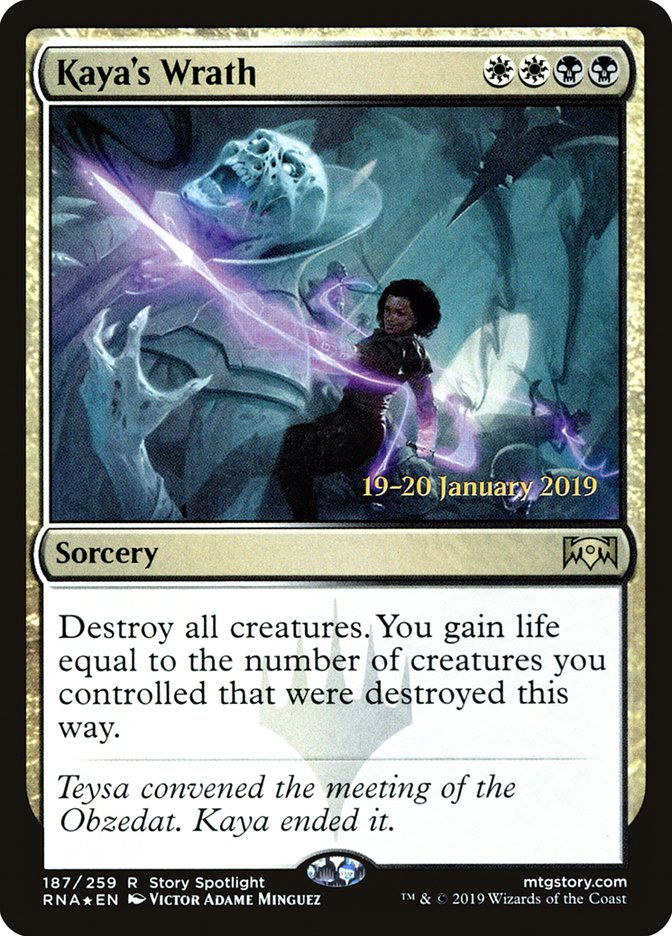Kaya's Wrath [Ravnica Allegiance Prerelease Promos] Magic: The Gathering