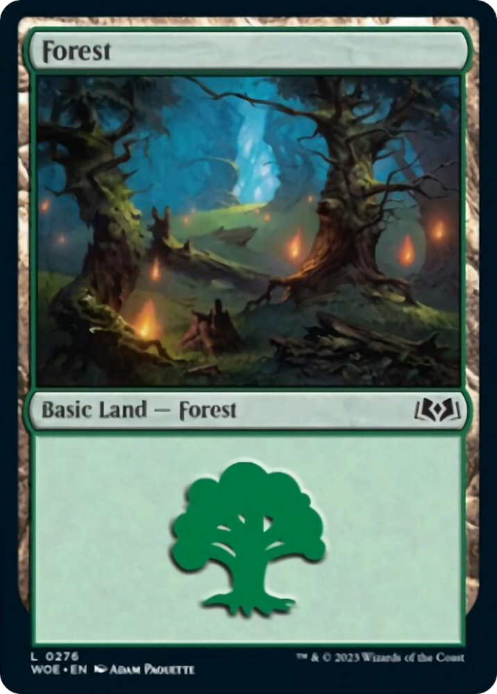 Forest (0276) [Wilds of Eldraine] Magic: The Gathering