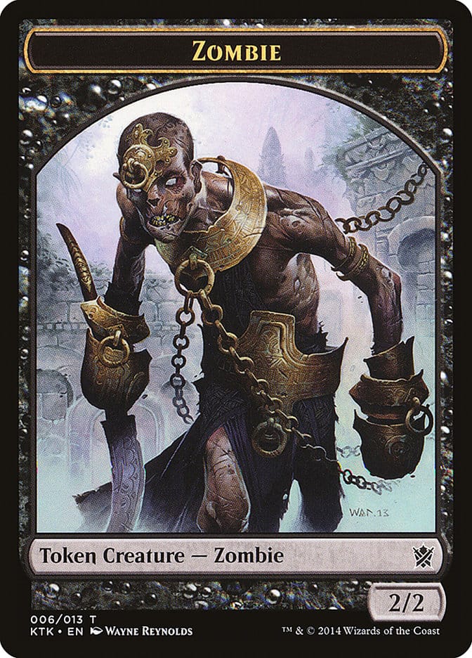 Zombie Token [Khans of Tarkir Tokens] Magic: The Gathering