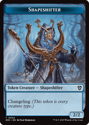 Zombie Army // Shapeshifter Double-Sided Token [Aetherdrift Commander Tokens] Magic: The Gathering