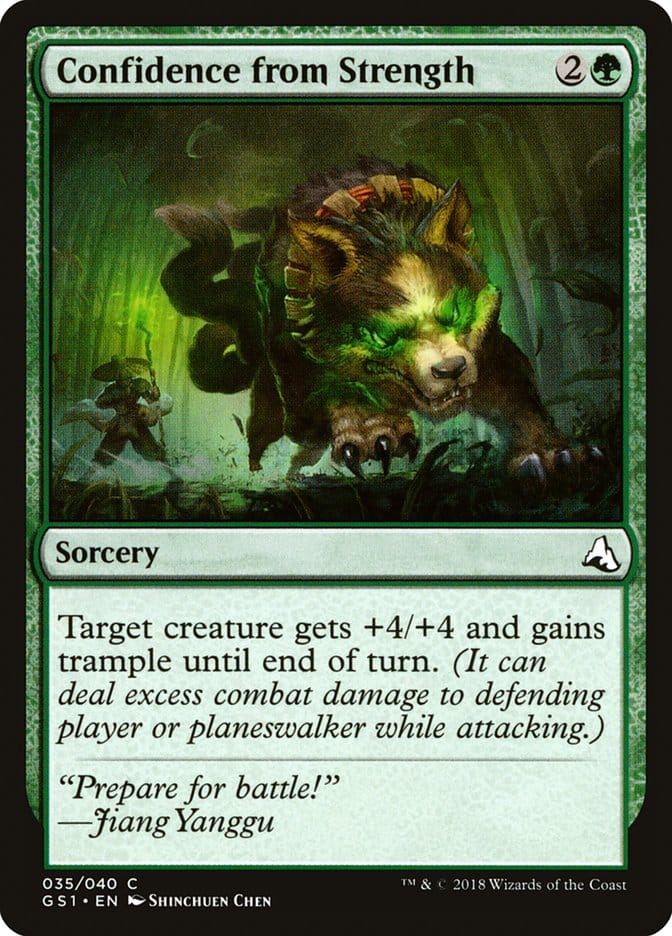 Confidence from Strength [Global Series Jiang Yanggu & Mu Yanling] Magic: The Gathering