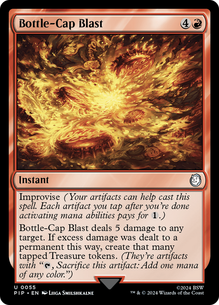 Bottle-Cap Blast [Fallout] Magic: The Gathering