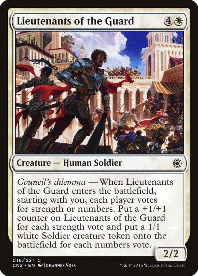 Lieutenants of the Guard [Conspiracy: Take the Crown] Magic: The Gathering