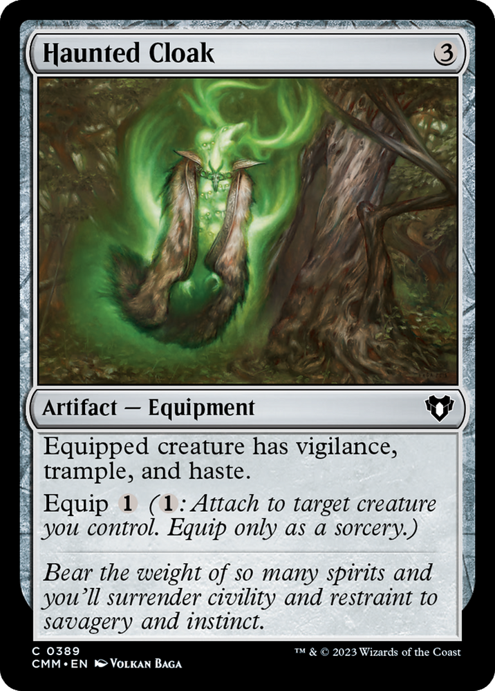 Haunted Cloak [Commander Masters] Magic: The Gathering