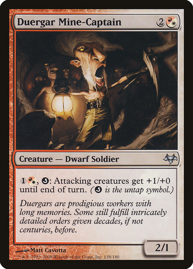 Duergar Mine-Captain [Eventide] Magic: The Gathering