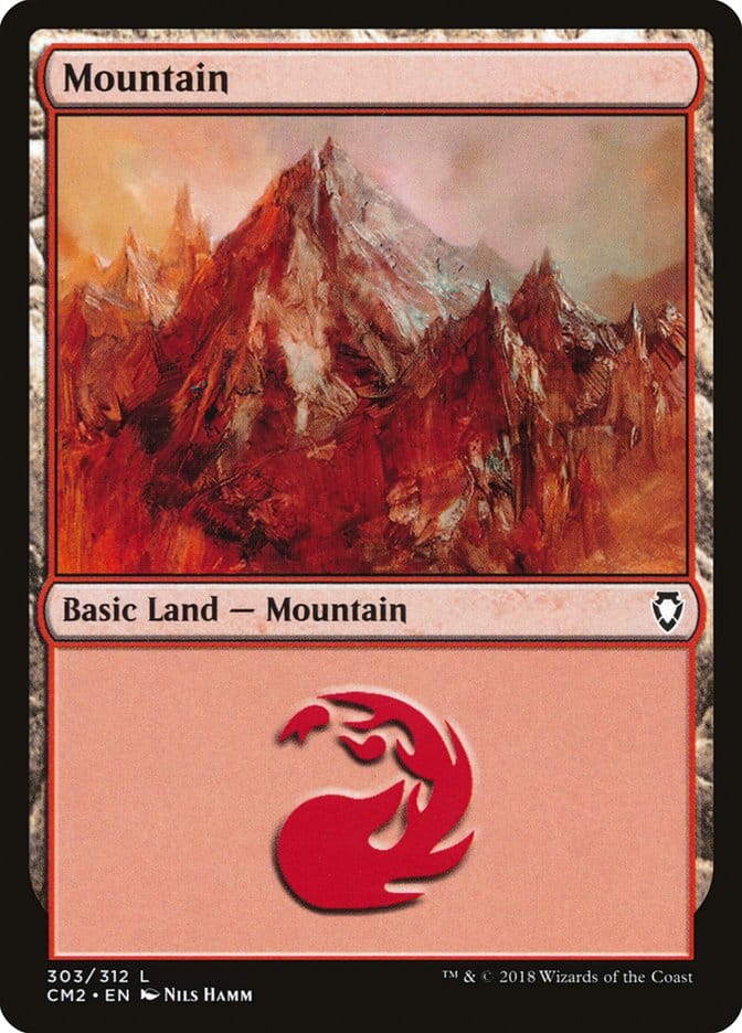 Mountain (303) [Commander Anthology Volume II] Magic: The Gathering