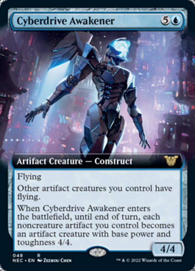 Cyberdrive Awakener (Extended Art) [Kamigawa: Neon Dynasty Commander] Magic: The Gathering