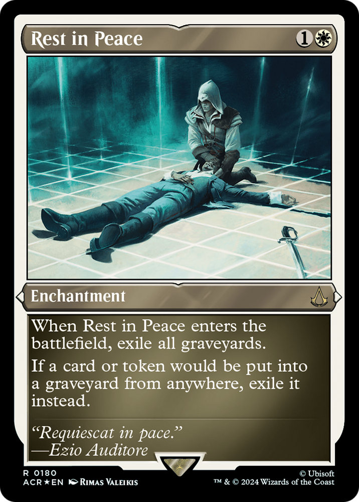 Rest in Peace (Foil Etched) [Assassin's Creed] Magic: The Gathering