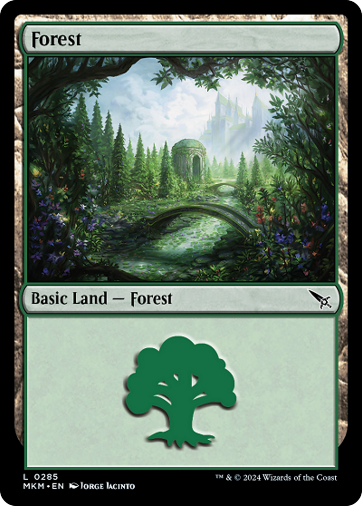 Forest (0285) [Murders at Karlov Manor] Magic: The Gathering