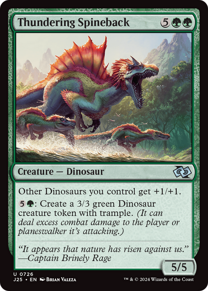 Thundering Spineback [Foundations Jumpstart] Magic: The Gathering