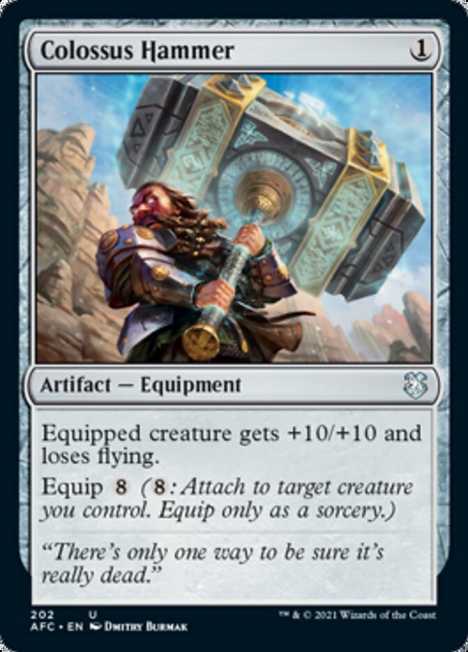 Colossus Hammer [Dungeons & Dragons: Adventures in the Forgotten Realms Commander] Magic: The Gathering