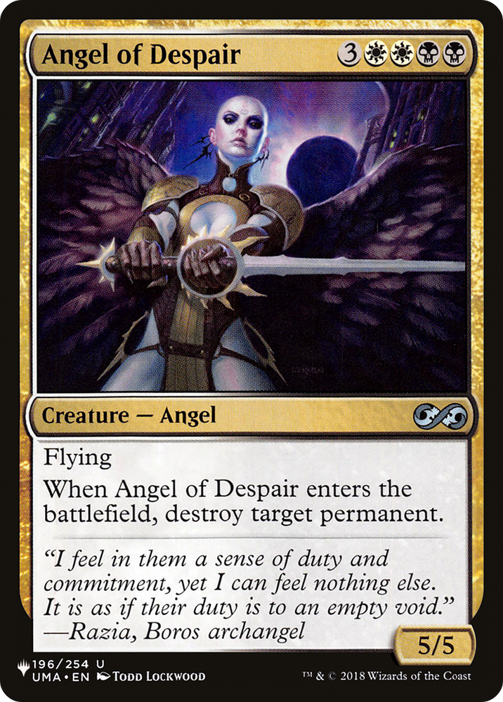 Angel of Despair [The List] Magic: The Gathering