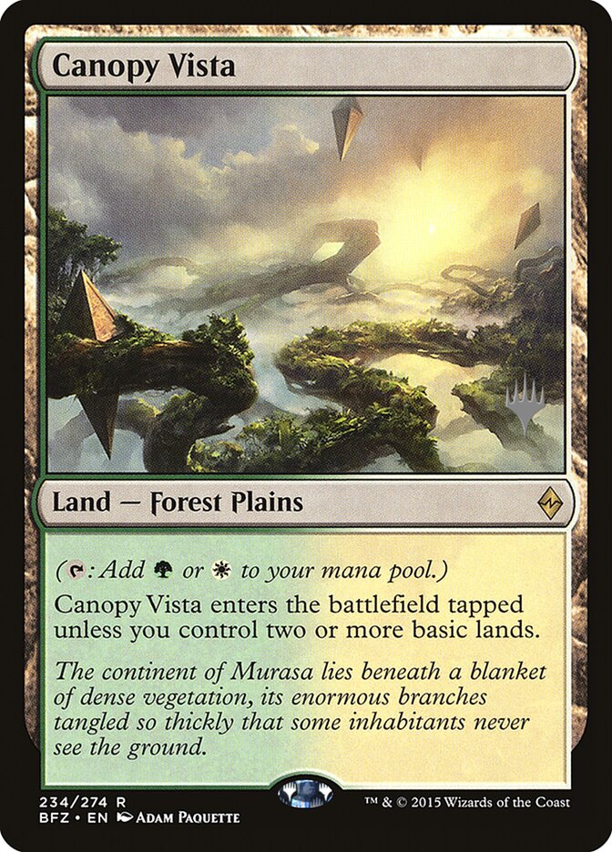 Canopy Vista [Battle for Zendikar Promos] Magic: The Gathering
