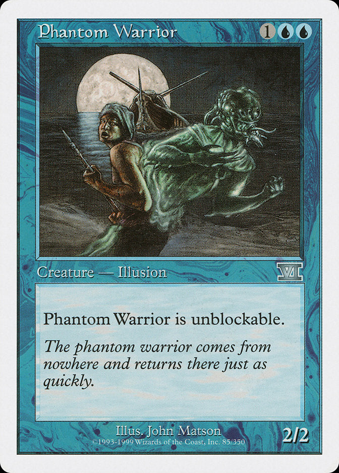 Phantom Warrior [Classic Sixth Edition] Magic: The Gathering