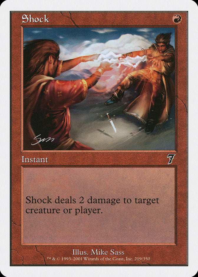 Shock [Seventh Edition] Magic: The Gathering